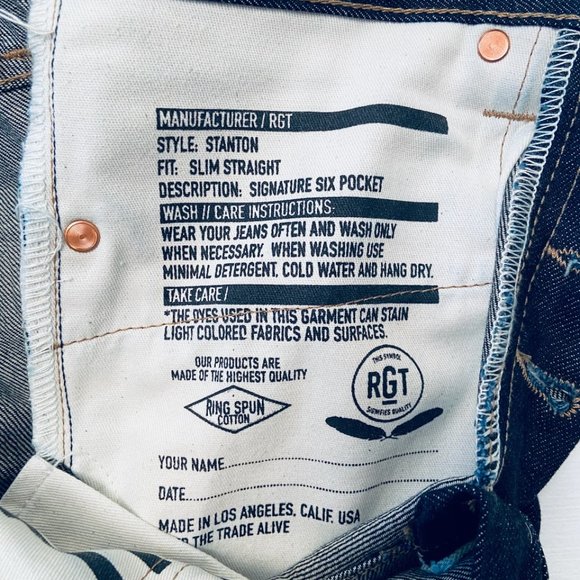 Rogue Territory Stanton Slim-Straight 11oz 29/29 - Picture 4 of 7